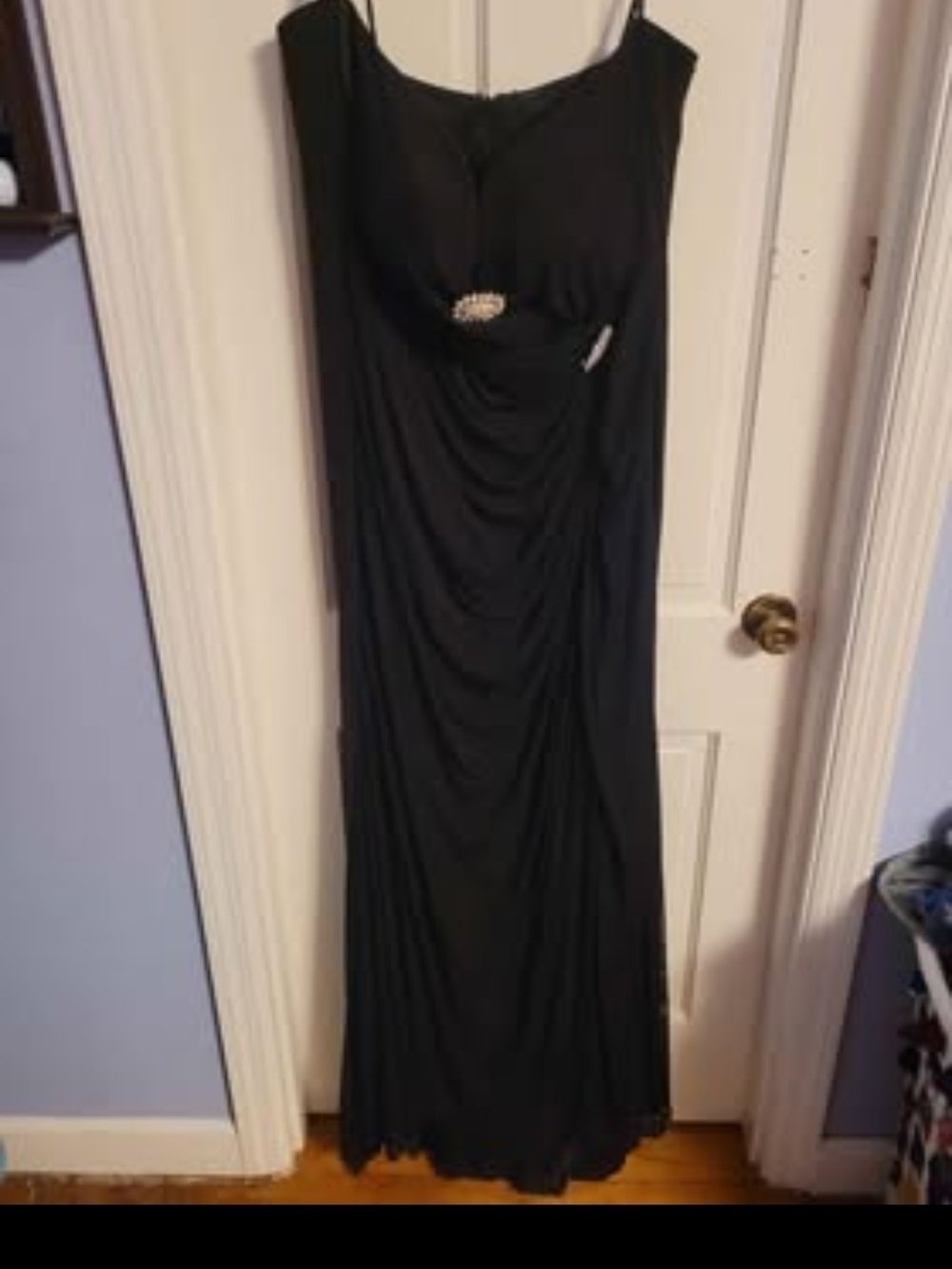 Black Women Plus Size 24 Evening Dress.